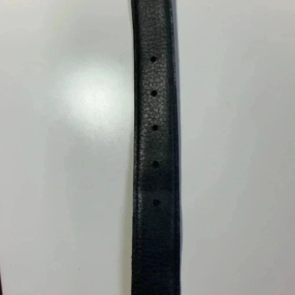 Source Unknown, reversible buckle, Men’s 100% leather silver buckle, black brown - Picture 10 of 11